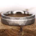 Faceted Titanium with Platinum inlay