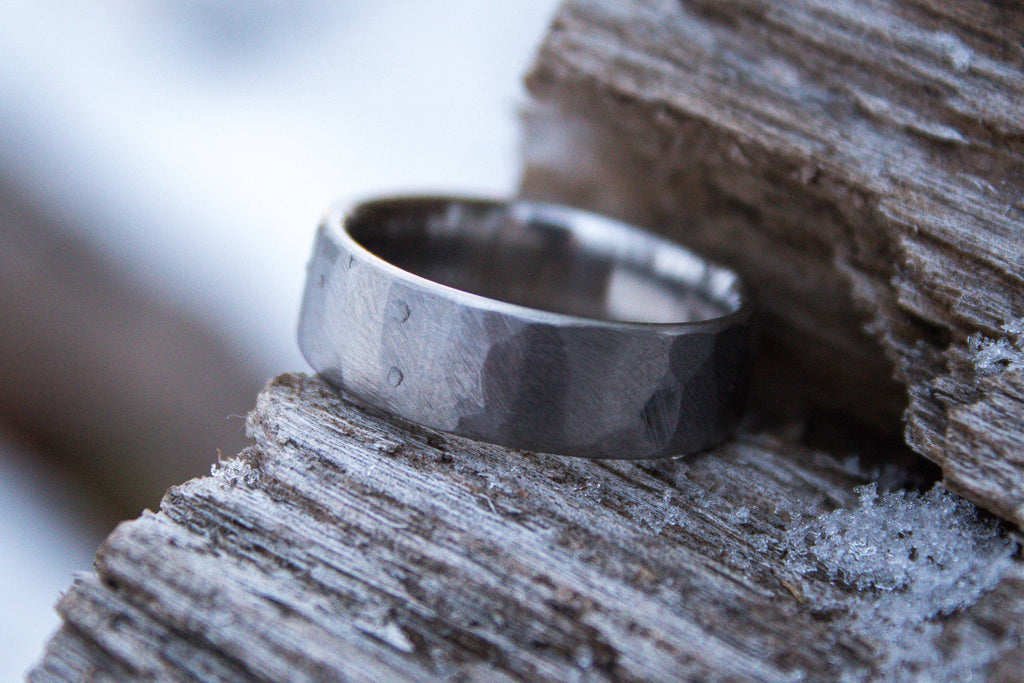 Faceted Titanium Ring 