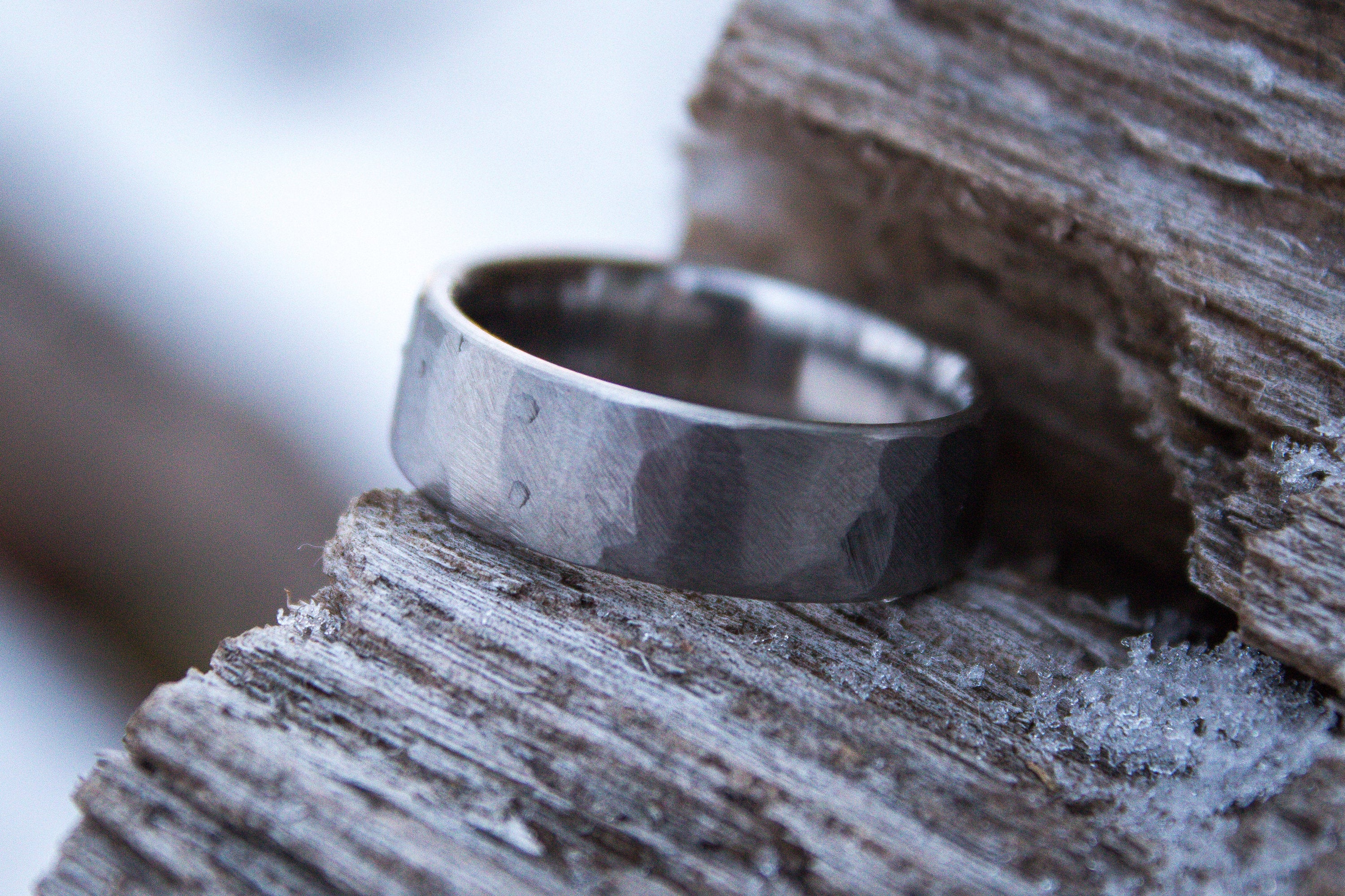 Faceted Titanium Ring 