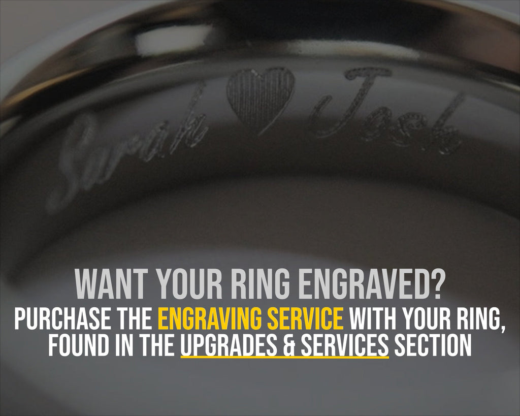 Brushed Titanium, 14k Rose, or Yellow Gold 