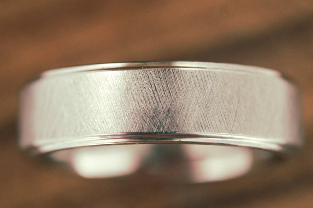 Ridged Titanium Band 