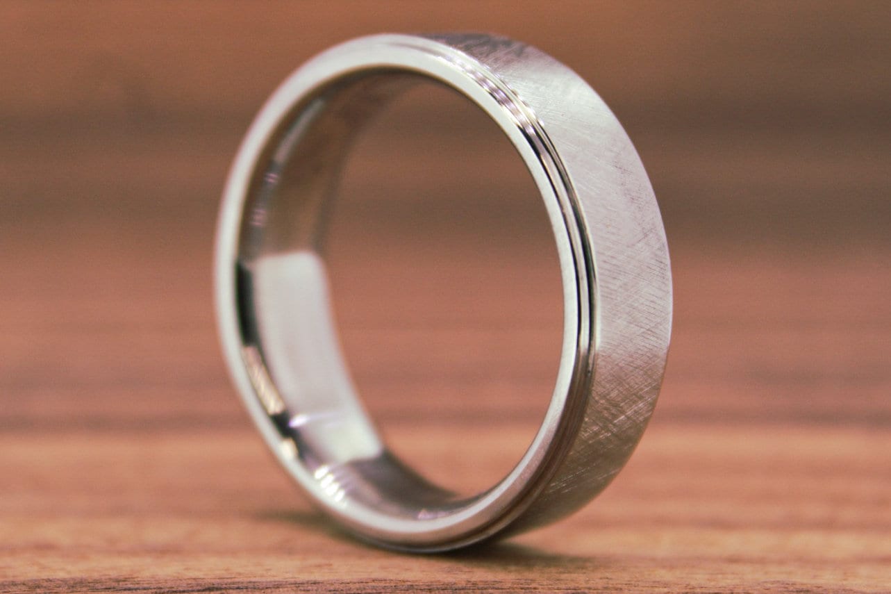 Ridged Titanium Band 