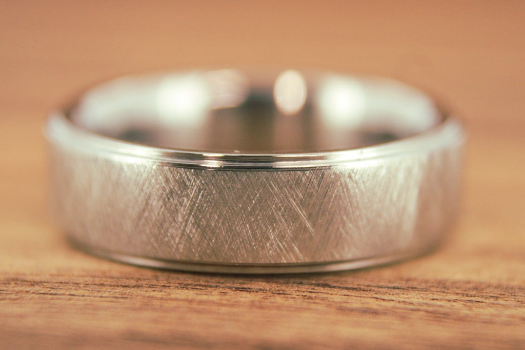 Ridged Titanium Band 