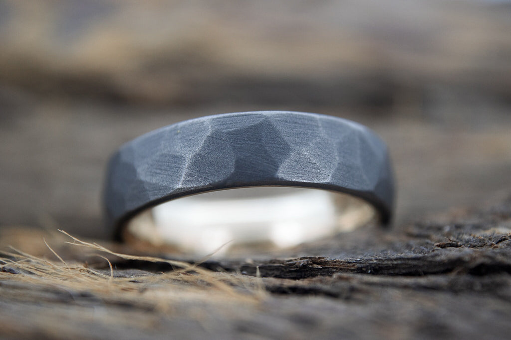 Faceted Zirconium with 14k Yellow Gold Liner 