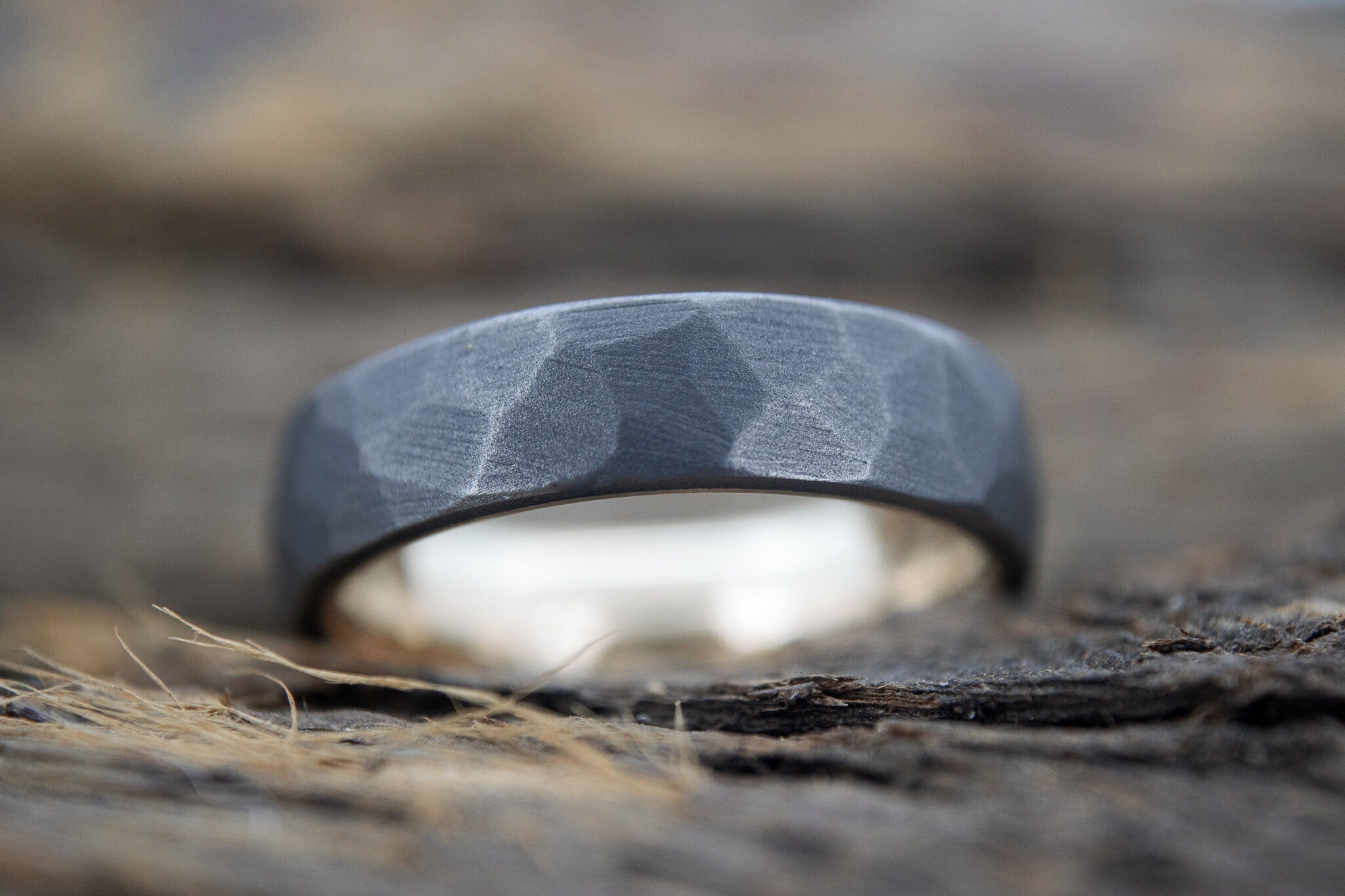 Faceted Zirconium with 14k Yellow Gold Liner 