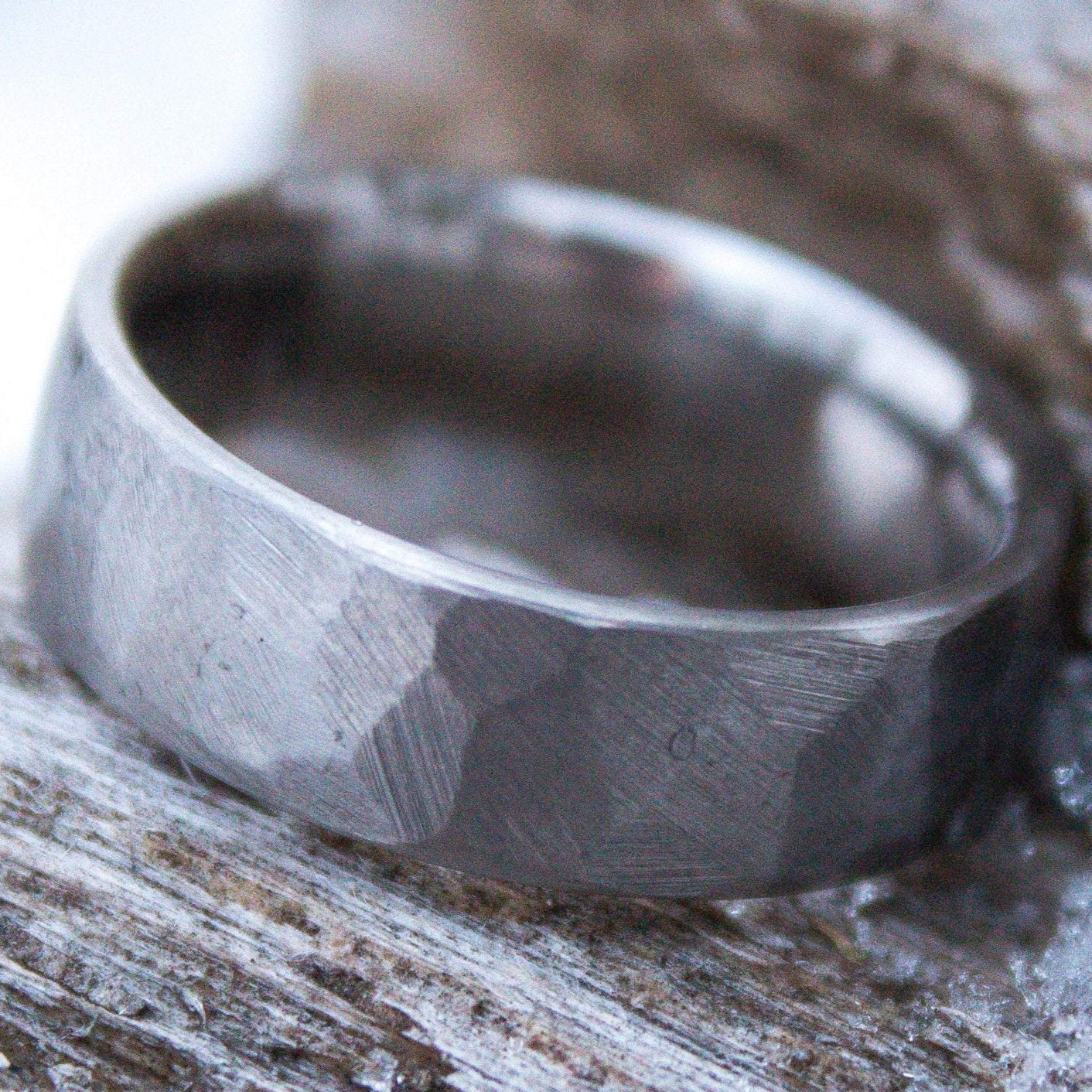 Faceted Titanium Ring – RUGGED RINGWEAR | MTN RINGS